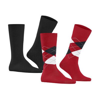 Chaussettes Burlington Lot de 2 paires de chaussettes EVERYDAY homme Rouge 42 / 46 Heren Chaussettes Burlington Lot de 2 paires de chaussettes EVERYDAY homme Rouge 42 / 46 Heren