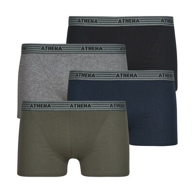 Boxers Athena BASIC COTON Pack de 4 Marine EU S Heren Boxers Athena BASIC COTON Pack de 4 Marine EU S Heren