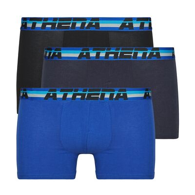 Boxers Athena 720 STRETCH COTON Pack de 3 Noir EU S Heren Boxers Athena 720 STRETCH COTON Pack de 3 Noir EU S Heren