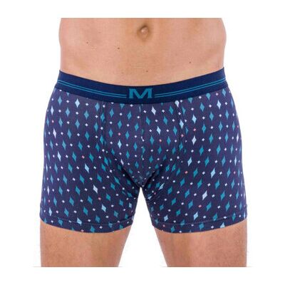Bas de pyjama Mariner Lot de 2 boxers en coton bio fantaisie losanges et uni Bleu T3,T2,T5,T4 Heren Bas de pyjama Mariner Lot de 2 boxers en coton bio fantaisie losanges et uni Bleu T3,T2,T5,T4 Heren