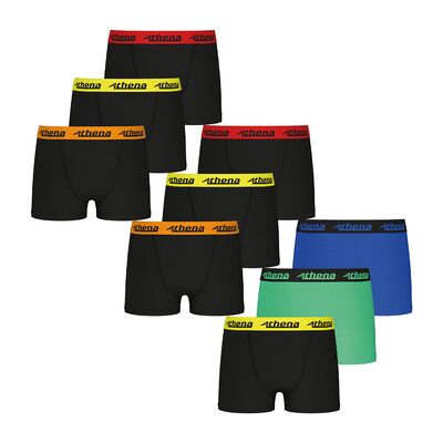 Boxers Athena Boxers, lot de 9, ECOPACK Multicolore 7 / 8 ans,10 ans,12 ans,14 ans,16 ans Jongens Boxers Athena Boxers, lot de 9, ECOPACK Multicolore 7 / 8 ans,10 ans,12 ans,14 ans,16 ans Jongens