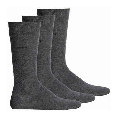 Chaussettes BOSS Homme Chaussettes Paquet de 3 3P RS Uni Colors CC Gris 39 / 42,43 / 46 Heren Chaussettes BOSS Homme Chaussettes Paquet de 3 3P RS Uni Colors CC Gris 39 / 42,43 / 46 Heren