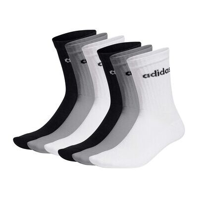 Chaussettes adidas unisexe Chaussettes Paquet de 6 Linear Crew Cushioned Multicolore 37 / 39,46 / 48 Heren Chaussettes adidas unisexe Chaussettes Paquet de 6 Linear Crew Cushioned Multicolore 37 / 39,46 / 48 Heren