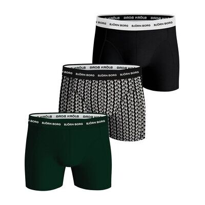 Caleçons Björn Borg Homme Caleçon Paquet de 3 Cotton Stretch Boxer 3P Multicolore EU XL Heren Caleçons Björn Borg Homme Caleçon Paquet de 3 Cotton Stretch Boxer 3P Multicolore EU XL Heren