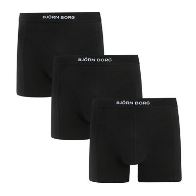 Caleçons Björn Borg Cotton Stretch Boxers 3Pack Noir Noir EU XXL,EU S,EU M,EU L,EU XL Heren Caleçons Björn Borg Cotton Stretch Boxers 3Pack Noir Noir EU XXL,EU S,EU M,EU L,EU XL Heren