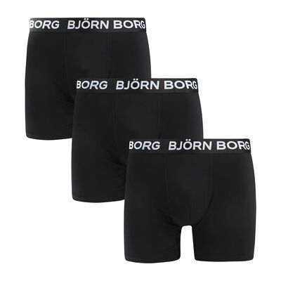 Caleçons Björn Borg Sports Boxers Lot de 3 Noir Noir EU XXL,EU S,EU M,EU XL Heren Caleçons Björn Borg Sports Boxers Lot de 3 Noir Noir EU XXL,EU S,EU M,EU XL Heren