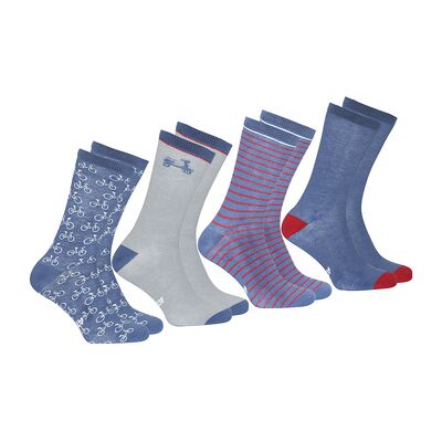 Chaussettes Athena Chaussettes, lot de 4 paires, ECO PACK Multicolore 43 / 46 Heren Chaussettes Athena Chaussettes, lot de 4 paires, ECO PACK Multicolore 43 / 46 Heren