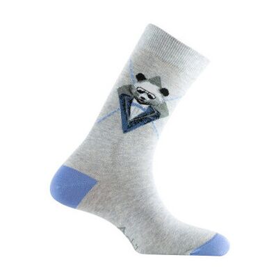 Chaussettes Achile Mi-chaussette jersey "Smart Panda" Coton peigné Gris 40 / 45 Heren Chaussettes Achile Mi-chaussette jersey "Smart Panda" Coton peigné Gris 40 / 45 Heren