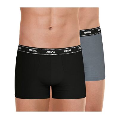 Boxers Athena Boxers, lot de 2, DUO ESSENTIEL Gris EU XXL,EU S,EU M,EU L,EU XL,EU 3XL Heren Boxers Athena Boxers, lot de 2, DUO ESSENTIEL Gris EU XXL,EU S,EU M,EU L,EU XL,EU 3XL Heren