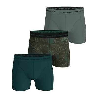 Caleçons Björn Borg Homme Caleçon Paquet de 3 Cotton Stretch Boxer 3P Vert EU XXL,EU L Heren Caleçons Björn Borg Homme Caleçon Paquet de 3 Cotton Stretch Boxer 3P Vert EU XXL,EU L Heren