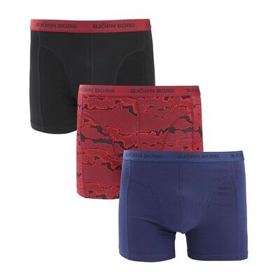 Caleçons Björn Borg Boxers 3Pack Stretch Bleu Rouge Multicolore EU S,EU XL Heren Caleçons Björn Borg Boxers 3Pack Stretch Bleu Rouge Multicolore EU S,EU XL Heren