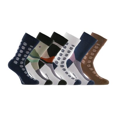 Chaussettes Serge Blanco Lot de 6 paires de chaussettes de ville Blanc 39 / 42,43 / 46 Heren Chaussettes Serge Blanco Lot de 6 paires de chaussettes de ville Blanc 39 / 42,43 / 46 Heren