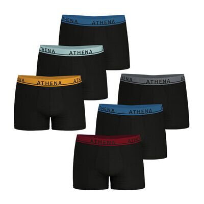 Boxers Athena Boxers, lot de 6, EASY COLOR Noir EU XXL,EU S,EU M,EU L,EU XL Heren Boxers Athena Boxers, lot de 6, EASY COLOR Noir EU XXL,EU S,EU M,EU L,EU XL Heren
