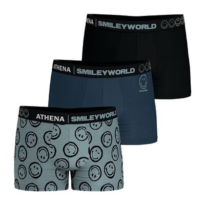 Boxers Athena Boxers, Lot de 3, SMILEY Multicolore EU S,EU M,EU L,EU XL,EU XXS / XS Heren Boxers Athena Boxers, Lot de 3, SMILEY Multicolore EU S,EU M,EU L,EU XL,EU XXS / XS Heren