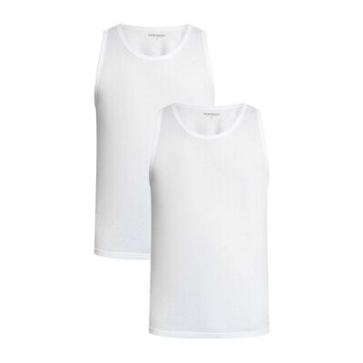 Giorgio Armani Pyjamas / Chemises de nuit Emporio Armani Lot de 2 débardeurs de détente Blanc EU M,EU L Heren Giorgio Armani Pyjamas / Chemises de nuit Emporio Armani Lot de 2 débardeurs de détente Blanc EU M,EU L Heren