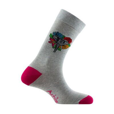 Chaussettes Achile Mi-chaussettes jersey fantaisie Elephant Coton majoritaire Gris 40 / 45 Heren Chaussettes Achile Mi-chaussettes jersey fantaisie Elephant Coton majoritaire Gris 40 / 45 Heren