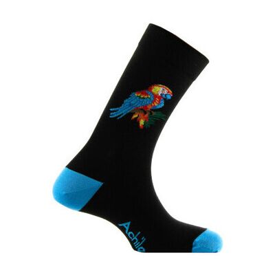Chaussettes Achile Mi-chaussettes jersey fantaisie Perroquet Coton majoritaire Noir 40 / 45 Heren Chaussettes Achile Mi-chaussettes jersey fantaisie Perroquet Coton majoritaire Noir 40 / 45 Heren