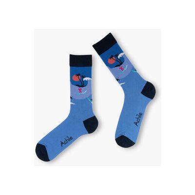 Chaussettes Achile Mi-chaussettes jersey fantaisie surfeurs Coton majoritaire Bleu 40 / 45 Heren Chaussettes Achile Mi-chaussettes jersey fantaisie surfeurs Coton majoritaire Bleu 40 / 45 Heren