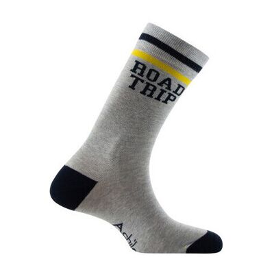 Chaussettes Achile Mi-chaussettes jersey fantaisie Road trip Coton majoritaire Gris 40 / 45 Heren Chaussettes Achile Mi-chaussettes jersey fantaisie Road trip Coton majoritaire Gris 40 / 45 Heren