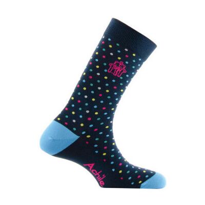 Chaussettes Achile Mi-chaussettes jersey fantaisie Dots 2 Coton majoritaire Multicolore 40 / 45 Heren Chaussettes Achile Mi-chaussettes jersey fantaisie Dots 2 Coton majoritaire Multicolore 40 / 45 Heren