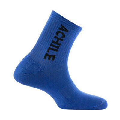 Chaussettes Achile Tiges courtes unies inscription semelle bouclette Coton Bleu 40 / 45 Heren Chaussettes Achile Tiges courtes unies inscription semelle bouclette Coton Bleu 40 / 45 Heren