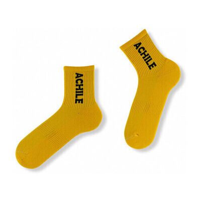 Chaussettes Achile Tiges courtes unies inscription semelle bouclette Coton Orange 40 / 45 Heren Chaussettes Achile Tiges courtes unies inscription semelle bouclette Coton Orange 40 / 45 Heren