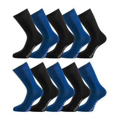 Chaussettes Serge Blanco Lot de 10 paires de chaussettes de ville Bleu 39 / 42,43 / 46 Heren Chaussettes Serge Blanco Lot de 10 paires de chaussettes de ville Bleu 39 / 42,43 / 46 Heren