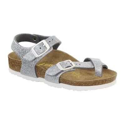 Sandales plates BIRKENSTOCK 371553 Argenté 24,25,26,27,29 Meisjes Sandales plates BIRKENSTOCK 371553 Argenté 24,25,26,27,29 Meisjes
