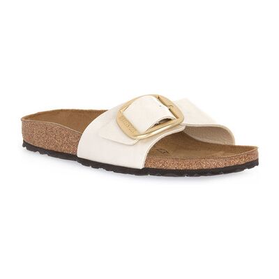 Mules BIRKENSTOCK MADRID BIG BUCKLE PEARL WHITE CALZ S Blanc 37,38 Dames Mules BIRKENSTOCK MADRID BIG BUCKLE PEARL WHITE CALZ S Blanc 37,38 Dames