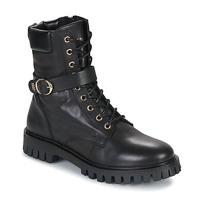 Boots Tommy Hilfiger Buckle Lace Up Boot Noir 36,37 Dames Boots Tommy Hilfiger Buckle Lace Up Boot Noir 36,37 Dames