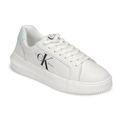 Baskets basses Calvin Klein Jeans CHUNKY CUPSOLE LACEUP MON LTH WN Blanc 36,38,39,40,41 Dames Baskets basses Calvin Klein Jeans CHUNKY CUPSOLE LACEUP MON LTH WN Blanc 36,38,39,40,41 Dames