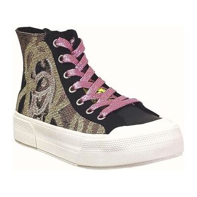 Baskets montantes Desigual Crush fake news Multicolore 37,38,39,41 Dames Baskets montantes Desigual Crush fake news Multicolore 37,38,39,41 Dames