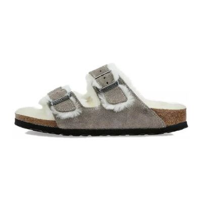 Sandales plates BIRKENSTOCK ARIZONA VL SHEARLING étroite Gris 36,37,38,39,40,41,42,43,44 Dames Sandales plates BIRKENSTOCK ARIZONA VL SHEARLING étroite Gris 36,37,38,39,40,41,42,43,44 Dames