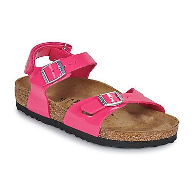 Sandales plates BIRKENSTOCK Rio AS Kids BF Patent Fuchsia Tulip Rose 36,37,38,39 Meisjes Sandales plates BIRKENSTOCK Rio AS Kids BF Patent Fuchsia Tulip Rose 36,37,38,39 Meisjes