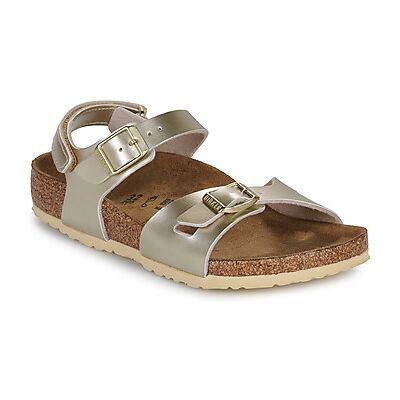 Sandales plates BIRKENSTOCK Rio Kids Doré 24,26,28,30,31,32,34 Meisjes Sandales plates BIRKENSTOCK Rio Kids Doré 24,26,28,30,31,32,34 Meisjes
