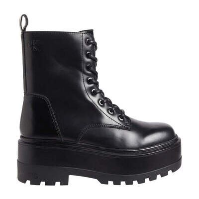 Bottines Calvin Klein Jeans flatform high lace up booties Noir 36,38,39,40,41 Dames Bottines Calvin Klein Jeans flatform high lace up booties Noir 36,38,39,40,41 Dames