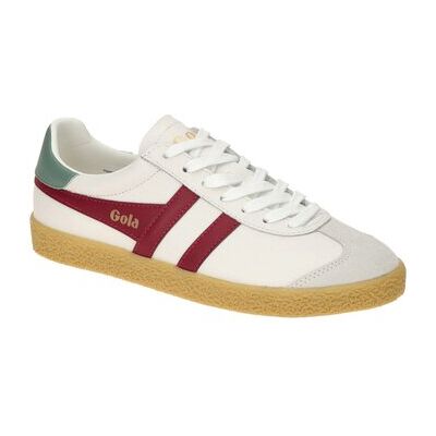 Gola Medallist Sneakers en Cuir pour Femmes - Blanc/cerise/vert - Taille 4 UK Gola Medallist Sneakers en Cuir pour Femmes - Blanc/cerise/vert - Taille 4 UK