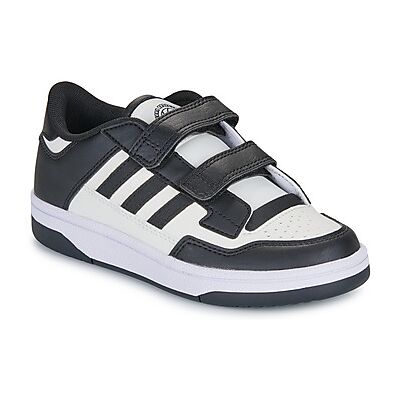 Baskets Adidas Rapid Court Enfants - Sportives, Synthétique, Noir-Blanc Baskets Adidas Rapid Court Enfants - Sportives, Synthétique, Noir-Blanc