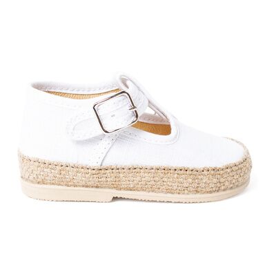 Baskets basses enfant Pisamonas Salomés Pour Bébé En Lin Et Jute Avec Fermeture À Boucle Blanc 17,19,21,23 Jongens Baskets basses enfant Pisamonas Salomés Pour Bébé En Lin Et Jute Avec Fermeture À Boucle Blanc 17,19,21,23 Jongens
