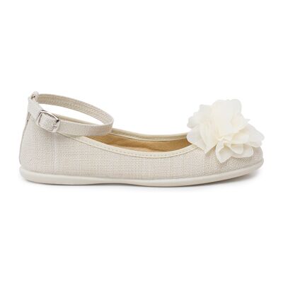 Ballerines Pisamonas Ballerines Lin Bride Cheville Décoration Fleur Gaze Blanc 36,37,38,30,31,32,33,34,35 Dames Ballerines Pisamonas Ballerines Lin Bride Cheville Décoration Fleur Gaze Blanc 36,37,38,30,31,32,33,34,35 Dames