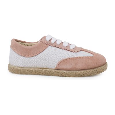 Baskets basses enfant Pisamonas Baskets Lin Et Suède Combinées Rose 25,26,27,28,29,30,31,32,33,34 Meisjes Baskets basses enfant Pisamonas Baskets Lin Et Suède Combinées Rose 25,26,27,28,29,30,31,32,33,34 Meisjes