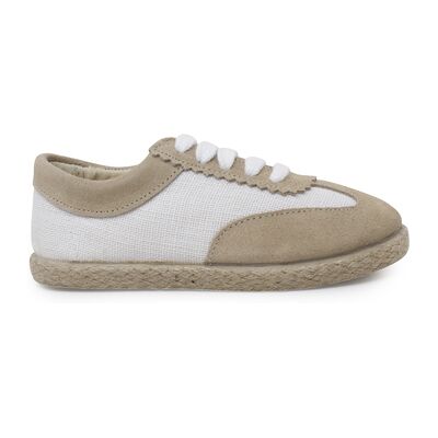 Baskets basses enfant Pisamonas Baskets Lin Et Suède Combinées Beige 25,26,27,28,29,30,31,32,33 Meisjes Baskets basses enfant Pisamonas Baskets Lin Et Suède Combinées Beige 25,26,27,28,29,30,31,32,33 Meisjes