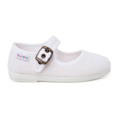 Ballerines enfant Pisamonas Chaussures Babies Flexibles Lin Boucle Blanc 23,24,25,26,27,28,29,30,31,32,33,34 Meisjes Ballerines enfant Pisamonas Chaussures Babies Flexibles Lin Boucle Blanc 23,24,25,26,27,28,29,30,31,32,33,34 Meisjes