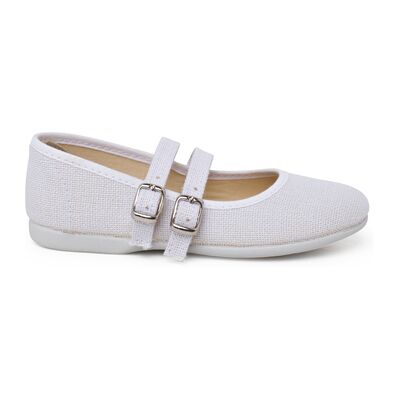 Ballerines enfant Pisamonas Babies Lin Double Boucle Blanc 36,37,27,29,30,31,32,33,34,35 Meisjes Ballerines enfant Pisamonas Babies Lin Double Boucle Blanc 36,37,27,29,30,31,32,33,34,35 Meisjes