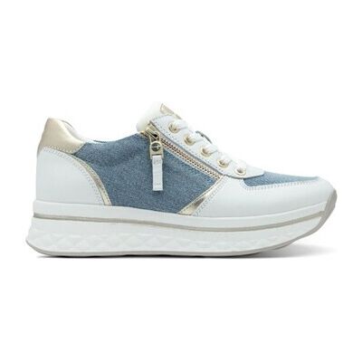 Baskets Tamaris BASKETS 83722 CUIR BLANC Blanc 37,38,39,40,41 Dames Baskets Tamaris BASKETS 83722 CUIR BLANC Blanc 37,38,39,40,41 Dames