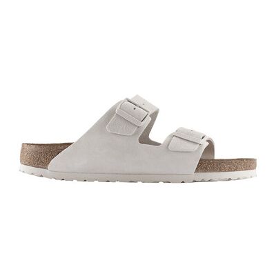 Mules BIRKENSTOCK Arizona Soft Footbed Suede Antique White Blanc 44,46 Heren Mules BIRKENSTOCK Arizona Soft Footbed Suede Antique White Blanc 44,46 Heren