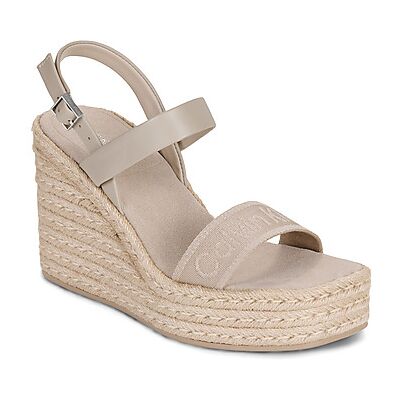 Sandales compensées Calvin Klein Jeans WEDGE ESPAD 70 WEBBING LTH Beige 36,37,38,39,40 Dames Sandales compensées Calvin Klein Jeans WEDGE ESPAD 70 WEBBING LTH Beige 36,37,38,39,40 Dames