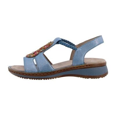 Sandales compensées Ara - Bleu 38,39,40,41,42,43 Dames Sandales compensées Ara - Bleu 38,39,40,41,42,43 Dames
