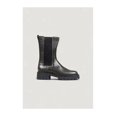 Bottes plates Calvin Klein Jeans CHUNKY HIGH CHELSEA YW0YW01909 Gris 36,37,38 Dames Bottes plates Calvin Klein Jeans CHUNKY HIGH CHELSEA YW0YW01909 Gris 36,37,38 Dames