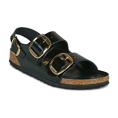 Sandales plates BIRKENSTOCK Milano Big Buckle Noir 36,37,38,39,40,41 Dames Sandales plates BIRKENSTOCK Milano Big Buckle Noir 36,37,38,39,40,41 Dames